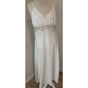 Alexandra Nicole X-Large White Lace Nightgown Midi